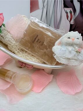 Handmade Soap Bar by — Cream Brown Natural Soap